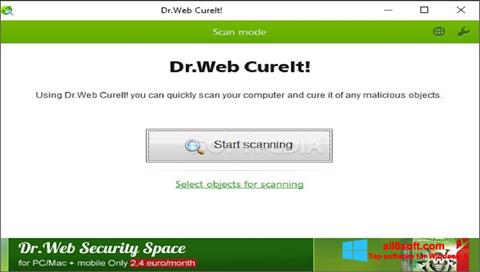 Skjermbilde Dr.Web CureIt Windows 8