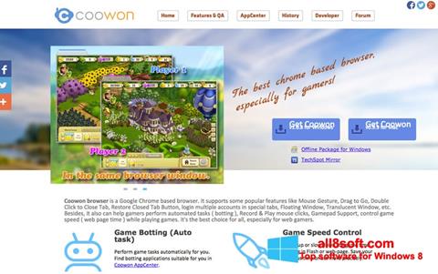 Skjermbilde Coowon Browser Windows 8