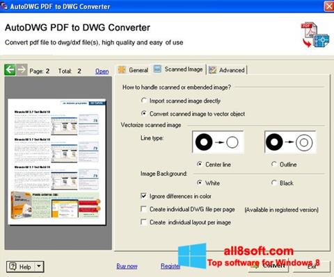 Skjermbilde PDF to DWG Converter Windows 8