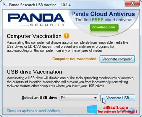 Skjermbilde Panda USB Vaccine Windows 8