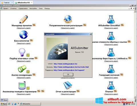 Skjermbilde AllSubmitter Windows 8