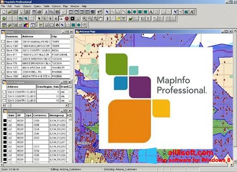 Skjermbilde MapInfo Professional Windows 8