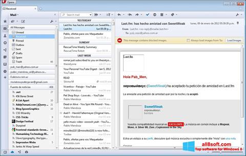 Skjermbilde Opera Mail Windows 8