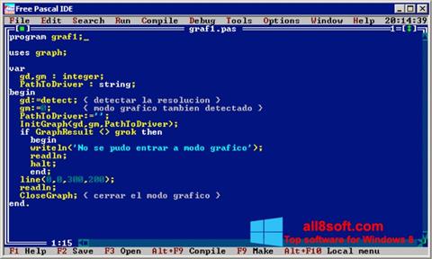 Skjermbilde Free Pascal Windows 8