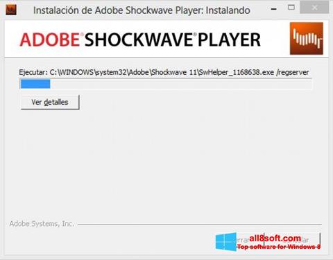 Skjermbilde Adobe Shockwave Player Windows 8