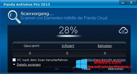 Skjermbilde Panda Antivirus Pro Windows 8