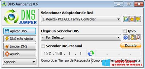 Skjermbilde DNS Jumper Windows 8
