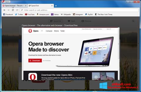 Skjermbilde Opera Developer Windows 8