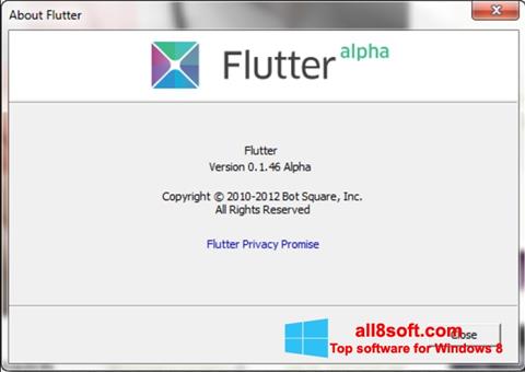 Skjermbilde Flutter Windows 8