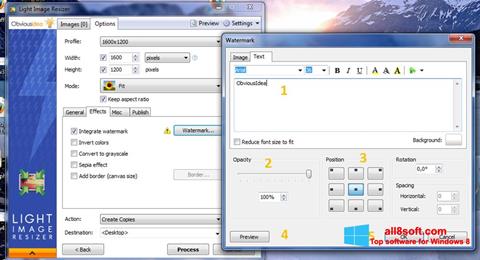 Skjermbilde Light Image Resizer Windows 8