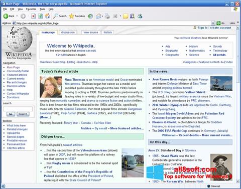 Skjermbilde Internet Explorer Windows 8