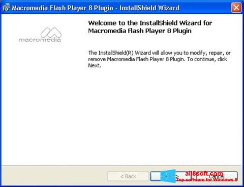 Skjermbilde Macromedia Flash Player Windows 8