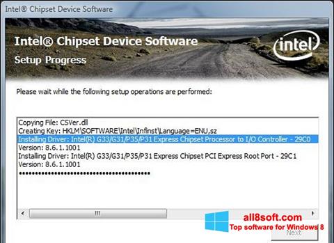 Skjermbilde Intel Chipset Device Software Windows 8