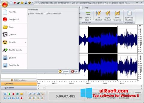 Skjermbilde Free Audio Editor Windows 8
