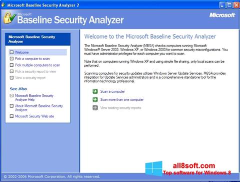 Skjermbilde Microsoft Baseline Security Analyzer Windows 8