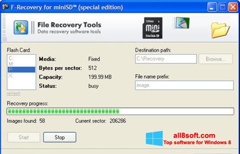 Skjermbilde F-Recovery SD Windows 8