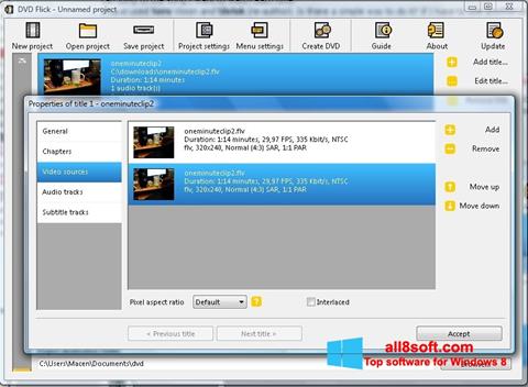 Skjermbilde DVD Flick Windows 8