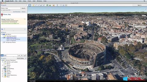 Skjermbilde Google Earth Pro Windows 8