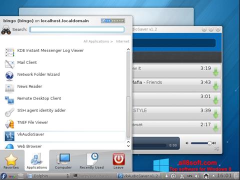 Skjermbilde VkAudioSaver Windows 8
