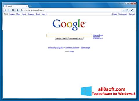Skjermbilde Google Chrome Beta Windows 8