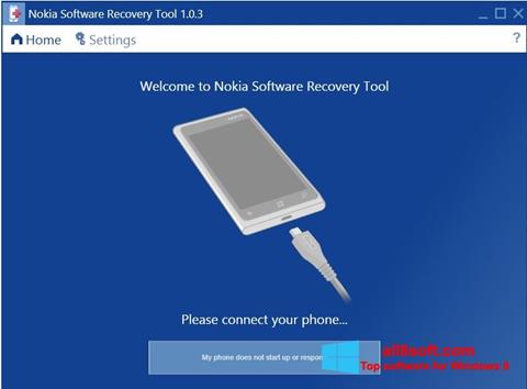 Skjermbilde Nokia Software Recovery Tool Windows 8