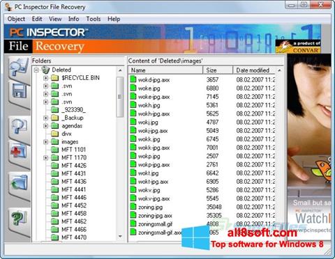 Skjermbilde PC Inspector File Recovery Windows 8