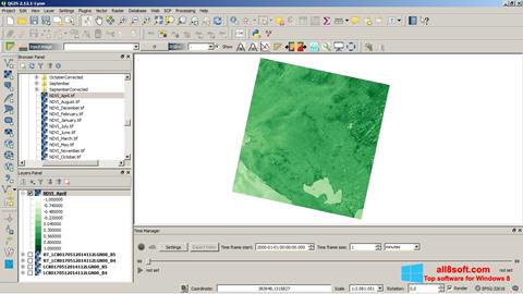 Skjermbilde QGIS Windows 8