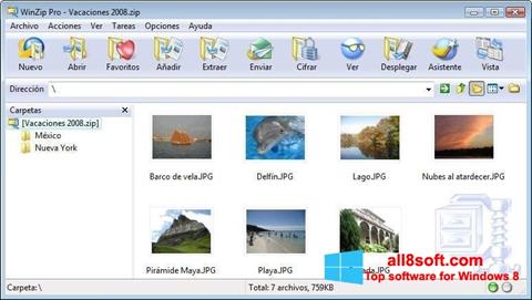 Skjermbilde WinZip Windows 8