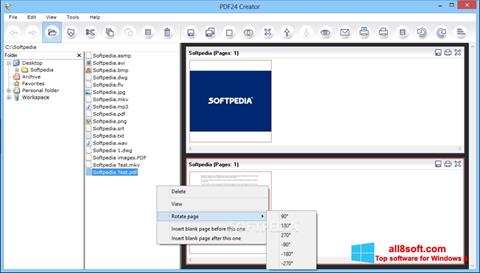 Skjermbilde PDF24 Creator Windows 8