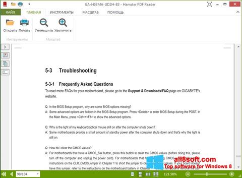 Skjermbilde Hamster PDF Reader Windows 8