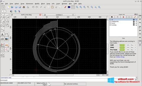 Skjermbilde QCad Windows 8