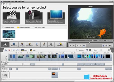 Skjermbilde AVS Video Editor Windows 8