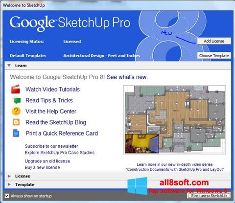 Skjermbilde Google SketchUp Pro Windows 8