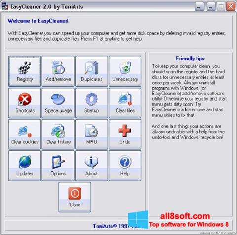 Skjermbilde EasyCleaner Windows 8