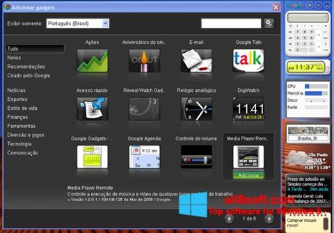 Skjermbilde Google Desktop Windows 8