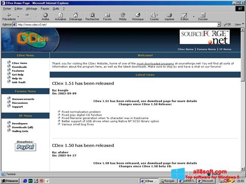Skjermbilde CDex Windows 8