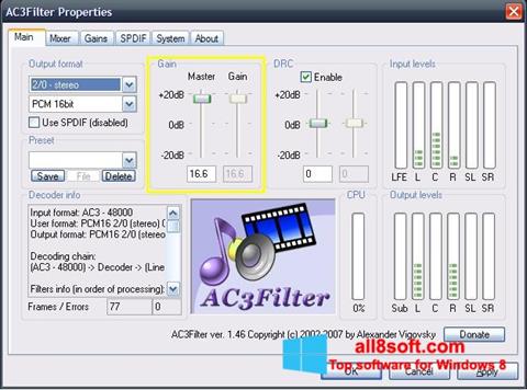 Skjermbilde AC3Filter Windows 8