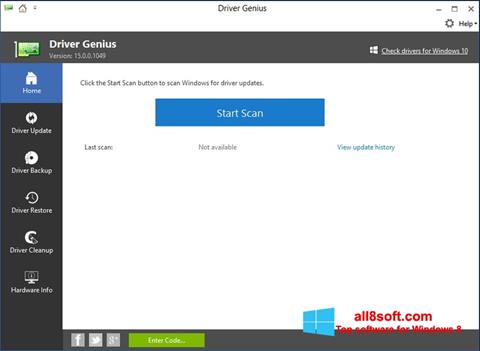 Skjermbilde DriverScanner Windows 8