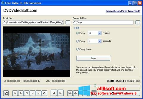 Skjermbilde Free Video to JPG Converter Windows 8