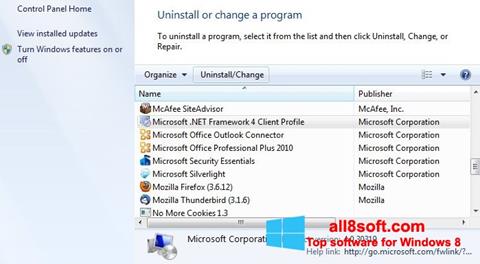 Skjermbilde Microsoft .NET Framework Windows 8